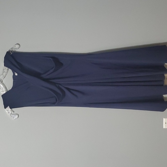 Meaneor Elegant Women's Blue Dress 5% Stretch Womens Size Xl X-large - Picture 1 of 9